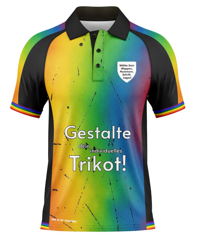 Polohemd Raglanschnitt Herren